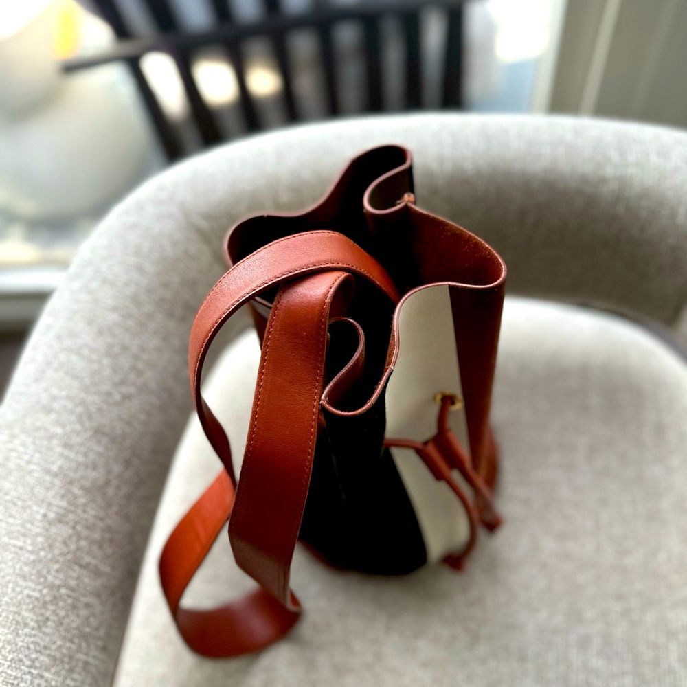 Derek Lam suede paneled bucket bag